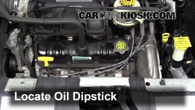 2003 Dodge Caravan SE 3.3L V6 FlexFuel Aceite Controlar nivel de aceite